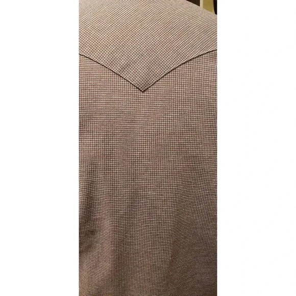 Vintage Ruddock Western Shirt Classic 16 Extra Long Tail Short Sleeves - Picture 5 of 7